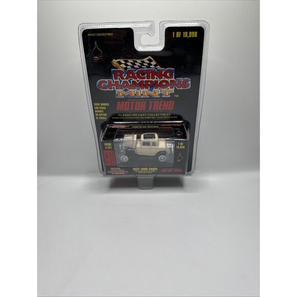 Racing Champions MINT Motor Trend 1932 Ford Coupe Tan Issue #127 FAST SHIPPING - Picture 1 of 8